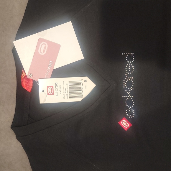 NWT Y2K V-Neck Rhinestone tee Juniors/Young Lady Size M - Picture 8 of 14